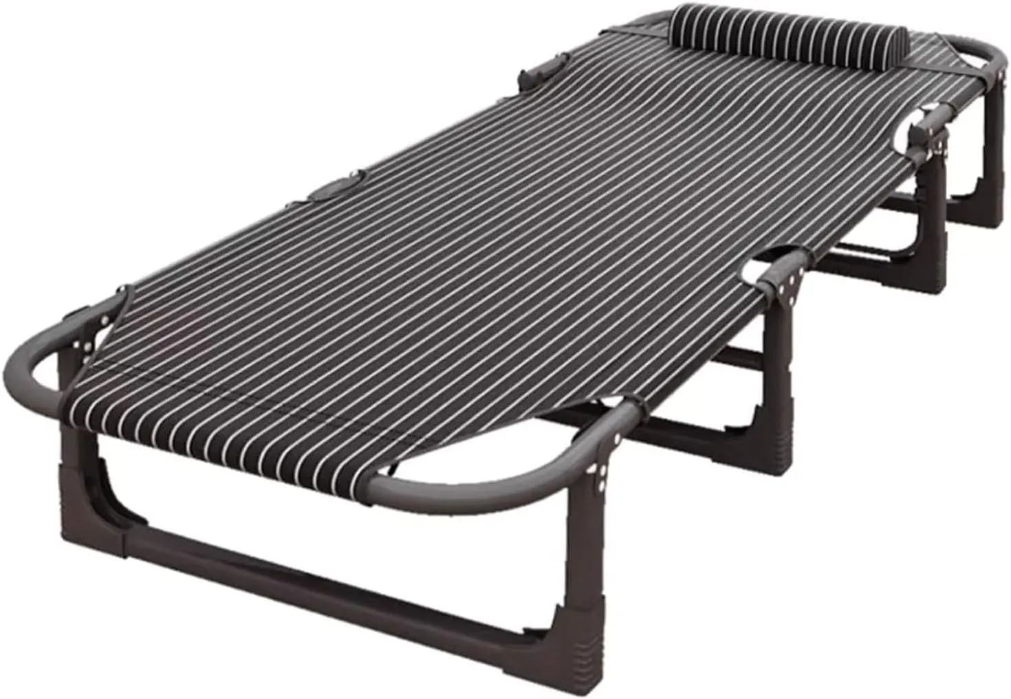 Folding Camping Cot Steel Camping Cots 4-Position Adjustable Backrest Cots for Camping Load 180kg Camping Cots for Adults