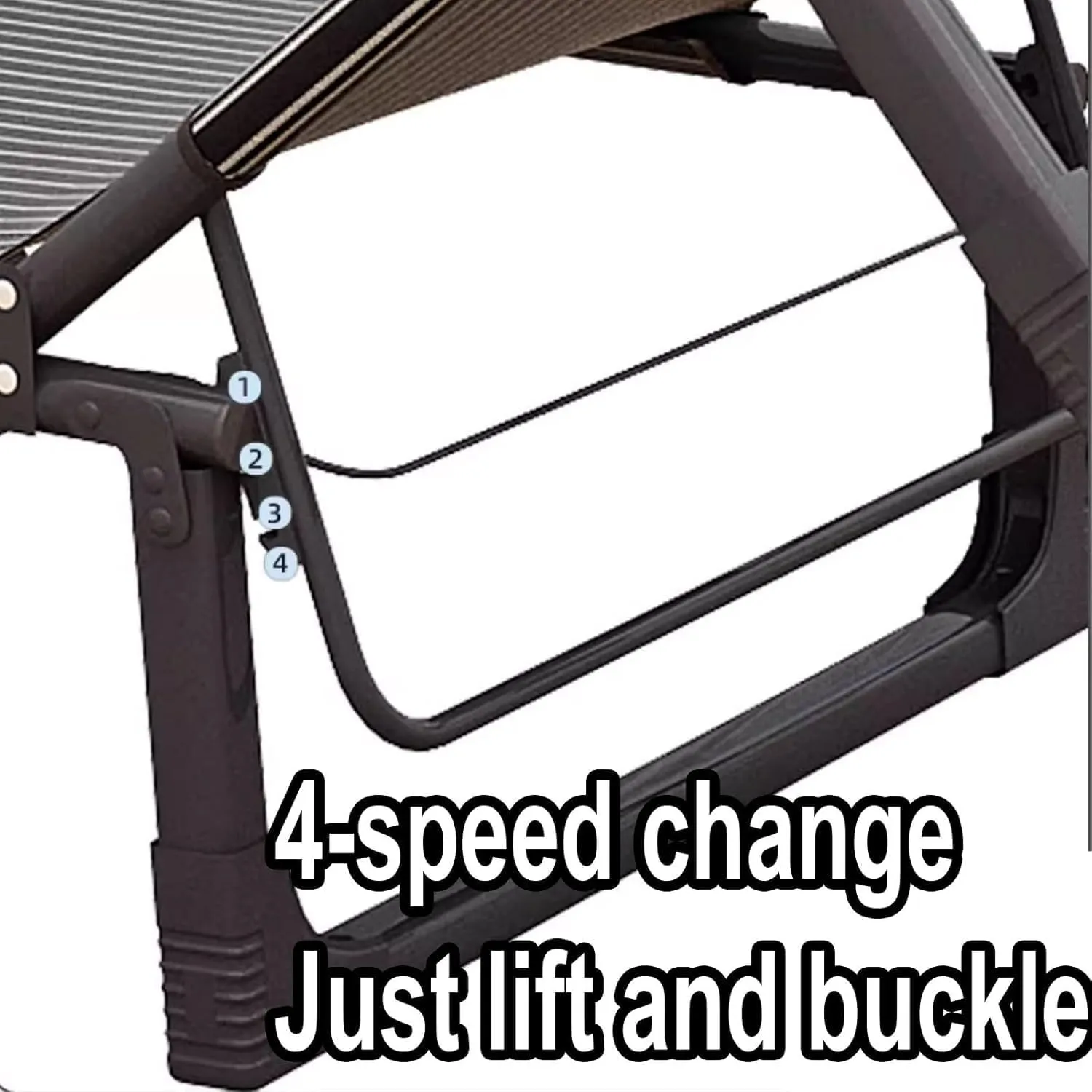 Folding Camping Cot Steel Camping Cots 4-Position Adjustable Backrest Cots for Camping Load 180kg Camping Cots for Adults