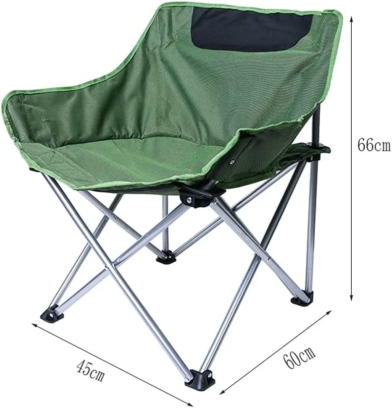 Folding Chair Camping Chair Ultra Light Folding Chair Portable Chair Suitable for Camping,Hiking,Backpacking,Picnic,Self-Driving Trips Outdoor Patio Lawn Picnic (Color : Green)