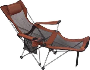Folding Chair,Fishing Chair, Folding Camping Chair Portable Backpack Fishing Chair Leisure Stool Beach Leisure Chair Sports Chair(Orange Mesh)
