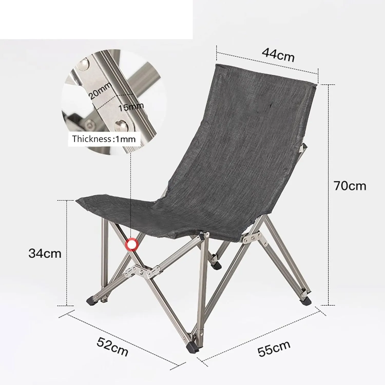 Folding Chairs Relax Chair Outdoor Portable Folding Chair Camping Fishing Backrest Stool Aluminum Alloy Leisure Beach Chair