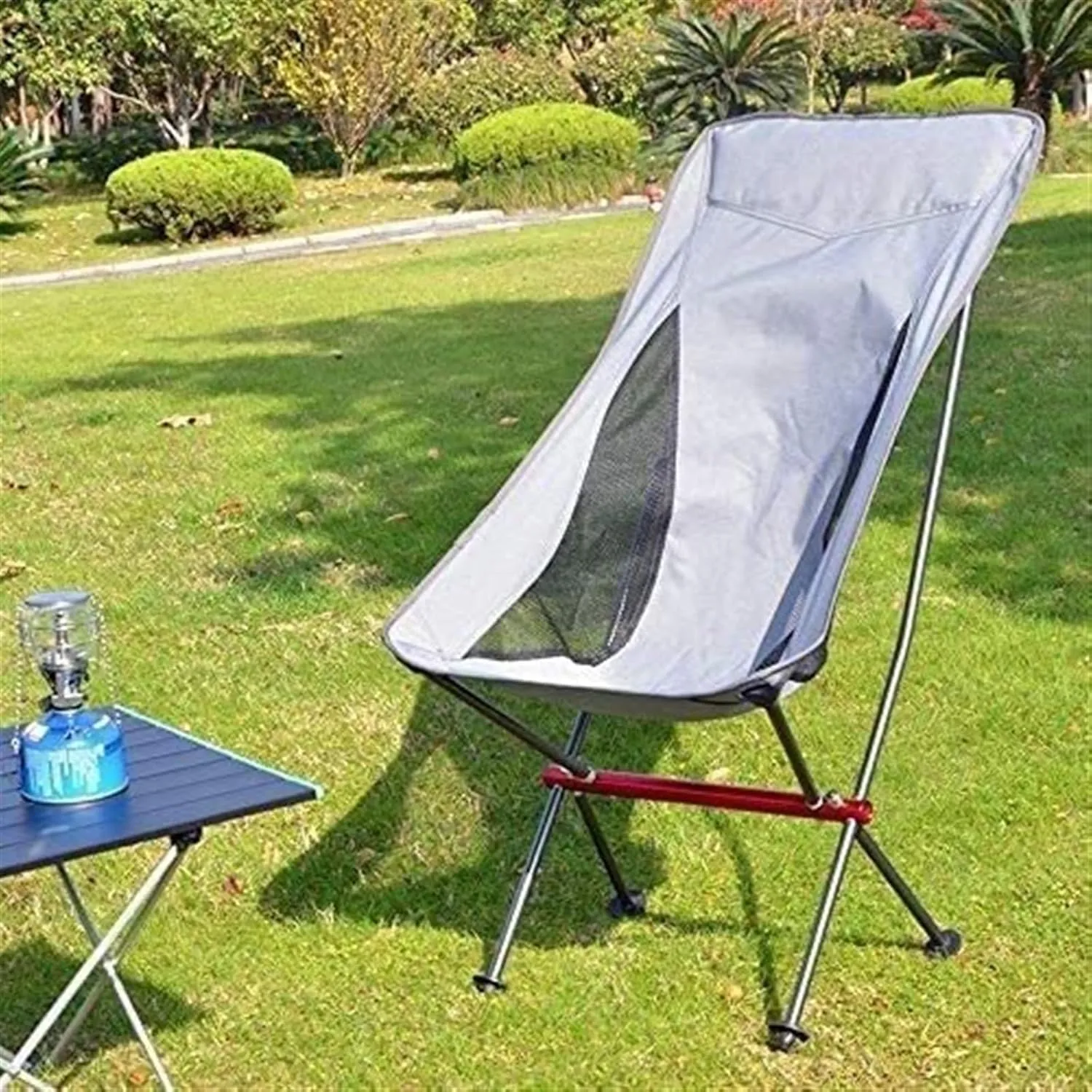Folding Lawn Chair Ultralight Foldable Camping Chair,Picnic Backrest Seat Folding Aluminum Alloy Stool Folding Chair(B), 91x48x99 cm