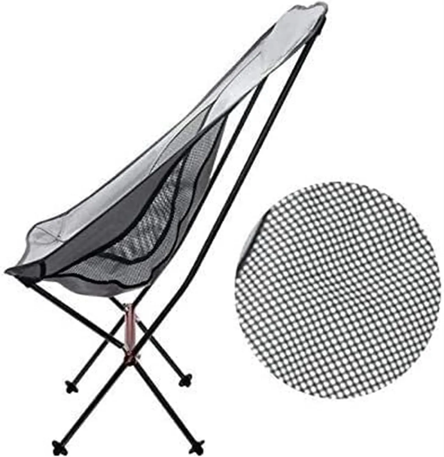 Folding Lawn Chair Ultralight Foldable Camping Chair,Picnic Backrest Seat Folding Aluminum Alloy Stool Folding Chair(B), 91x48x99 cm