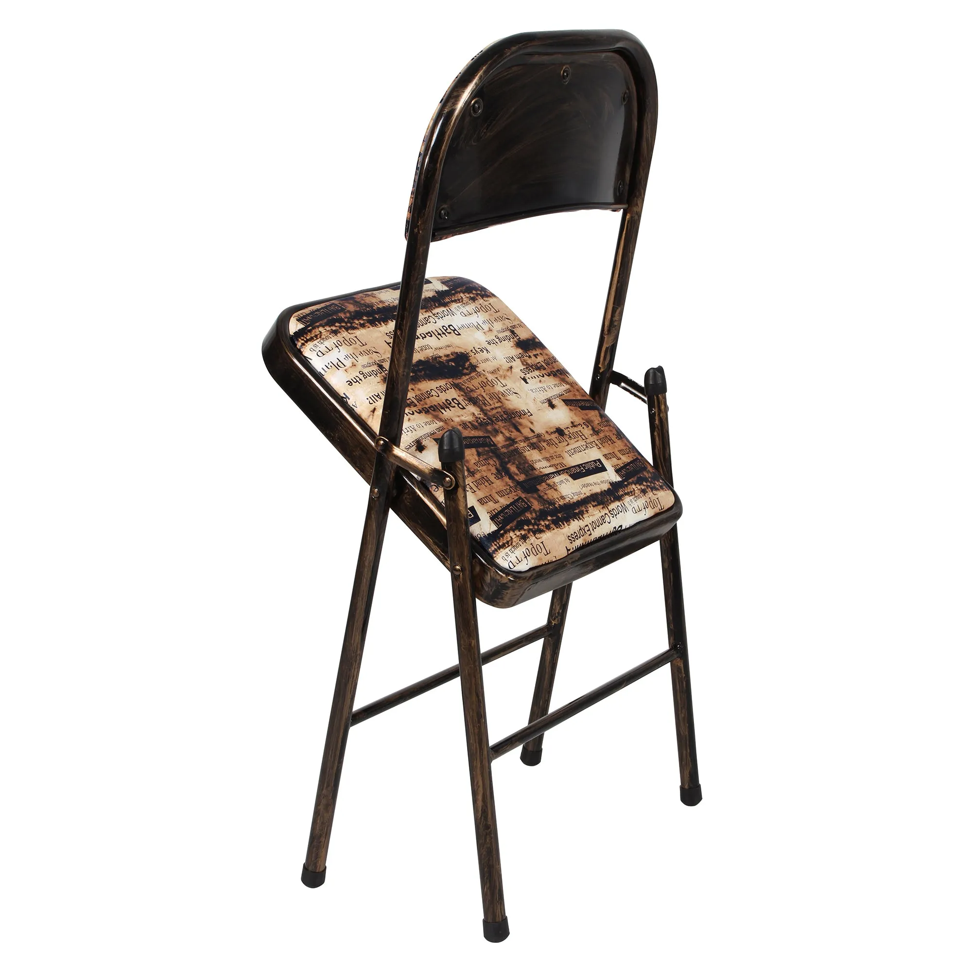 Folding Padded Beige | Golden Black Chair