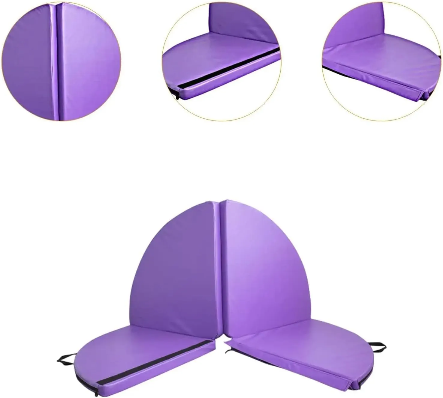 Folding Pole Dance Mat Adults Foldable Yoga Mat for Workout Outdoor Home Gym