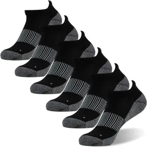 FOOTPLUS Copper Compression Socks,Unisex Cushioned Sole Arch Support Athletic Ankle/Crew Running Hiking Socks