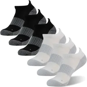 FOOTPLUS Copper Compression Socks,Unisex Cushioned Sole Arch Support Athletic Ankle/Crew Running Hiking Socks