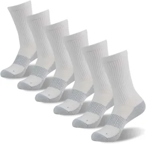 FOOTPLUS Hiking Copper Compression Socks,Unisex Cushioned Sole Arch Support Athletic Crew Running Socks