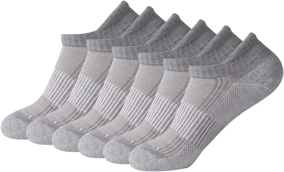 FOOTPLUS Unisex Copper Compression Socks Circulation Arch Support Plantar Fasciitis Ankle Golf/Running/Hiking Socks