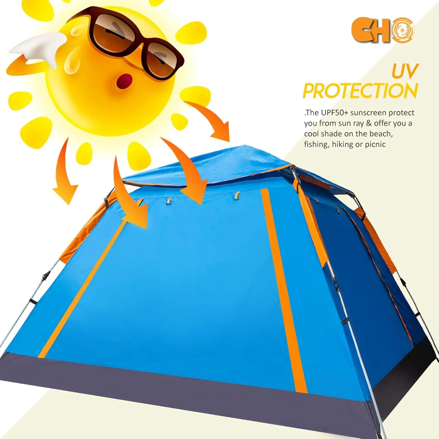 for Tent for Weight Sun Camping 4 Worldwide tracking Family Beach with Portable Large Light Camping Traveling for Tent Pop Person Shade Tent Tent Backpacking Hiking Ready-made selection up