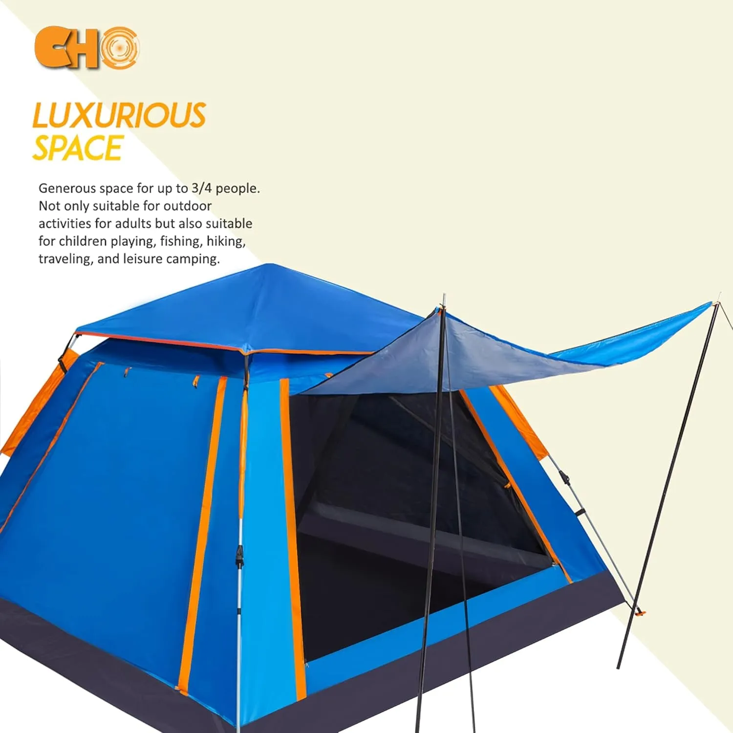 for Tent for Weight Sun Camping 4 Worldwide tracking Family Beach with Portable Large Light Camping Traveling for Tent Pop Person Shade Tent Tent Backpacking Hiking Ready-made selection up