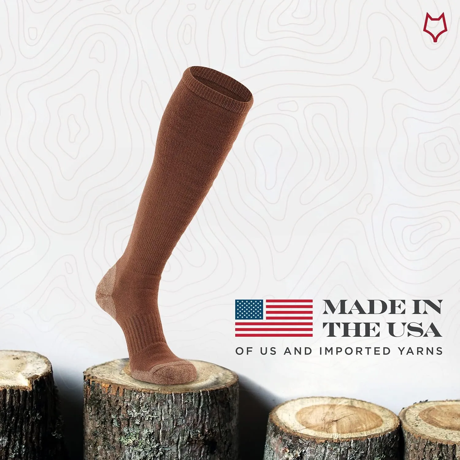 FOX RIVER Men's Over The Calf Military Lightweight | Breathable | Army Colors | Ultimate Comfort | All Condition Socks