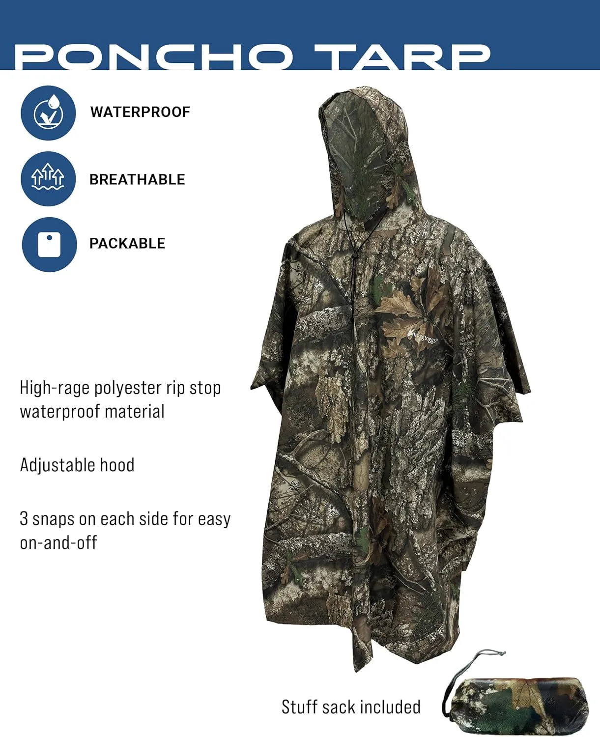 FROGG TOGGS Waterproof Breathable Poncho Tarp