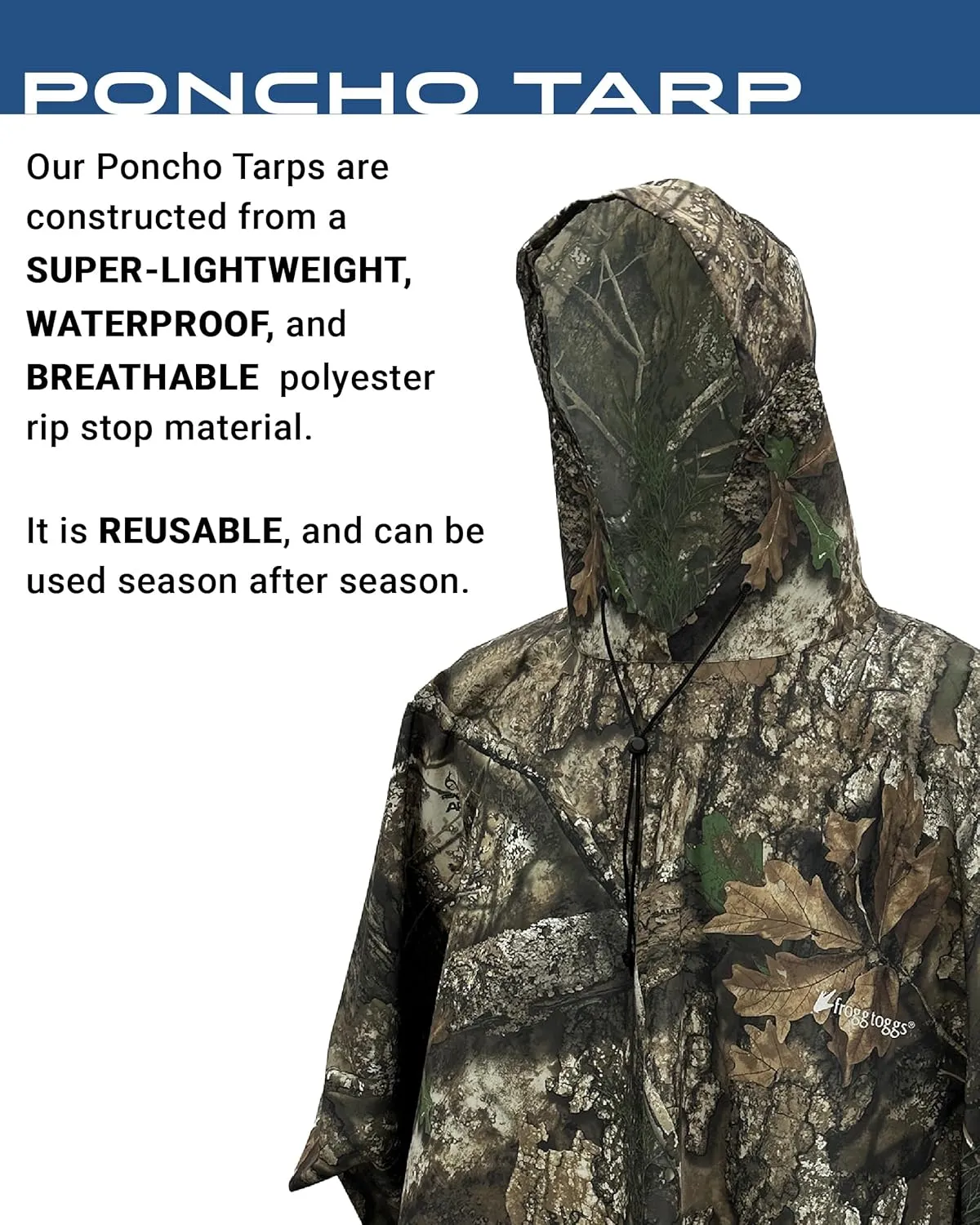 FROGG TOGGS Waterproof Breathable Poncho Tarp