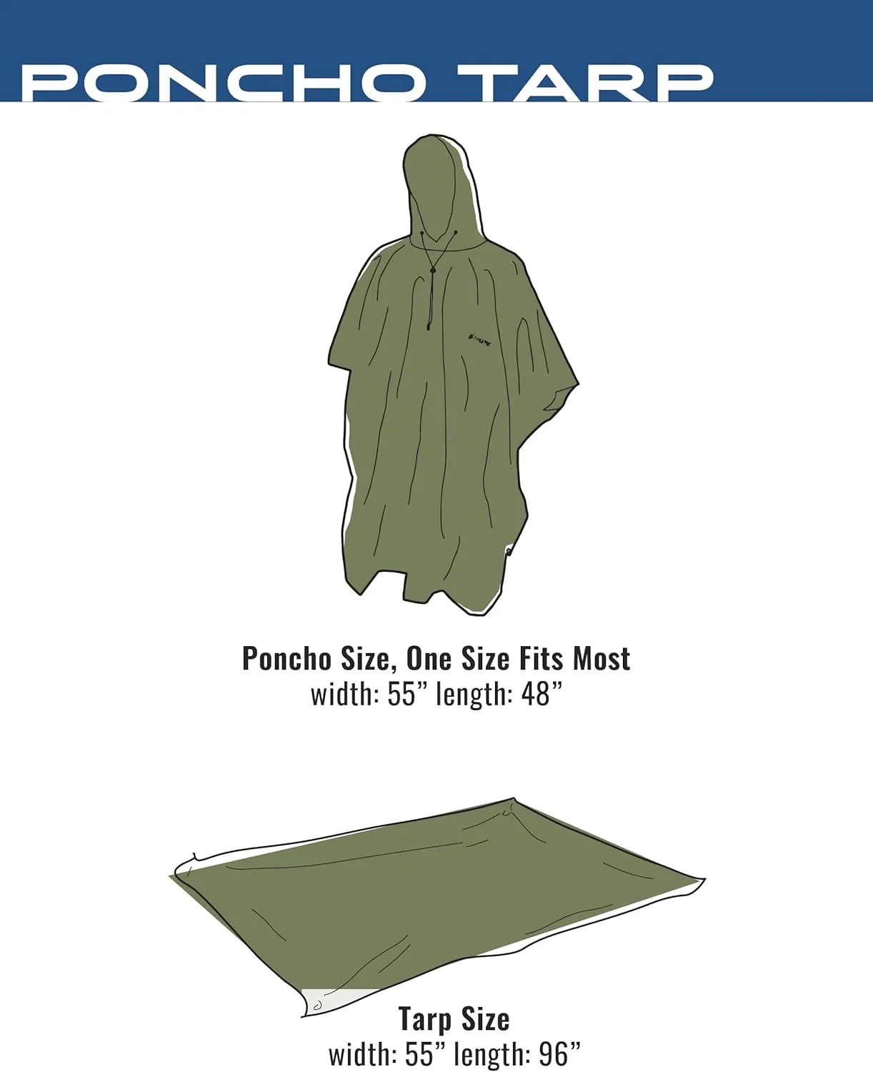 FROGG TOGGS Waterproof Breathable Poncho Tarp