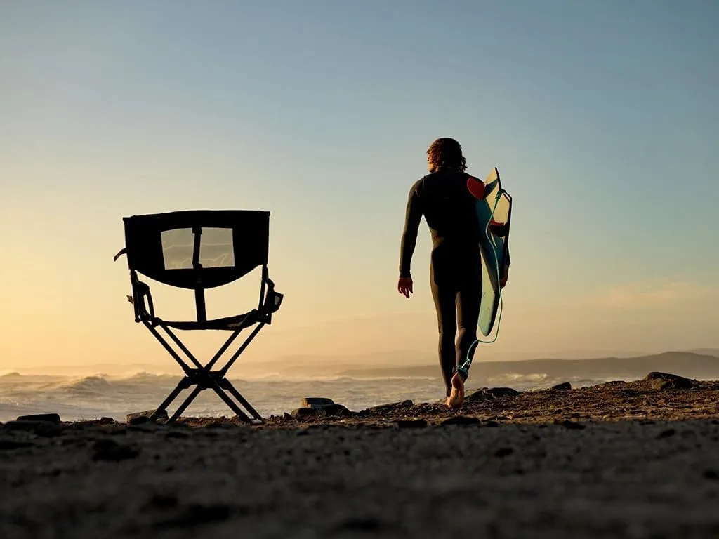 Front Runner Expander Camping Chair (Black Portable Outdoor Folding Chair).
