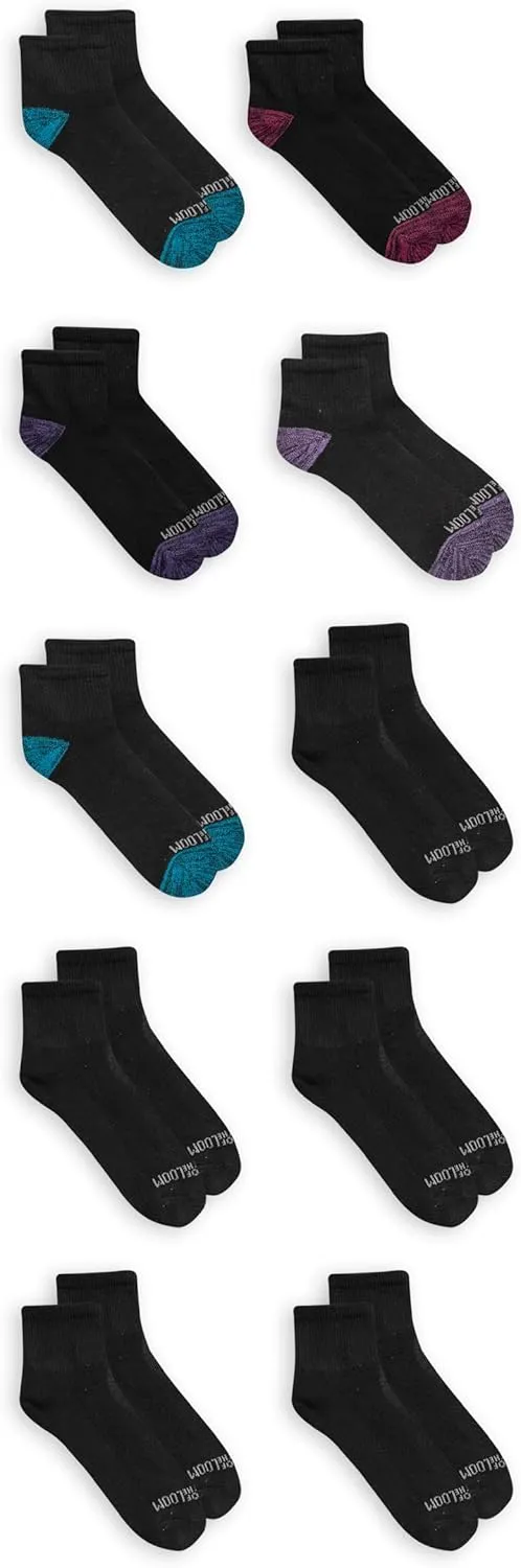Fruit of the Loom Women's Everyday Soft Cushioned Socks-10 Pair Packs