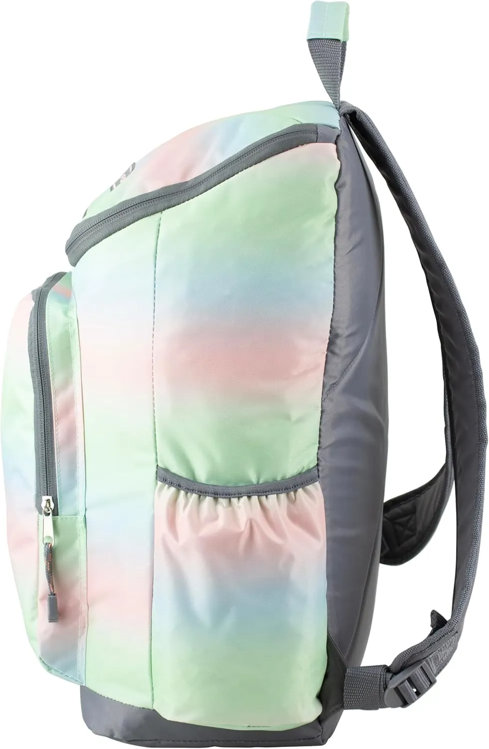 FUEL Durable Top Loader Outdoor Backpack w/Adjustable Straps, Multiple Compartments, Perfect for Travel, Hiking, Work, Classroom, Commuting Rainbow Ombre