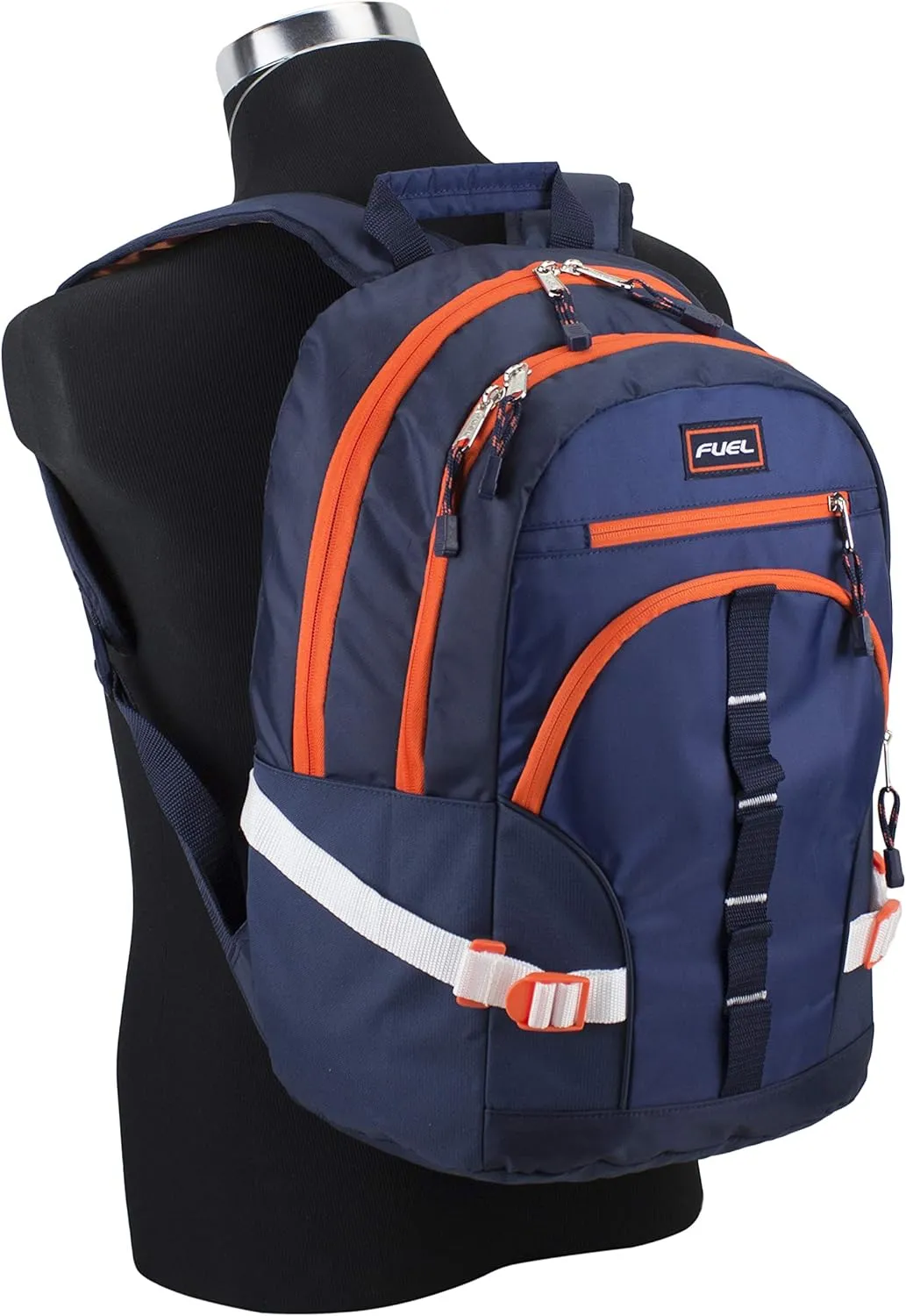 FUEL Hiking Laptop Backpack, College Bookbag, Travel Daypack with 5 Compartments, Dynamo Tech Pocket, 18.5 Inches