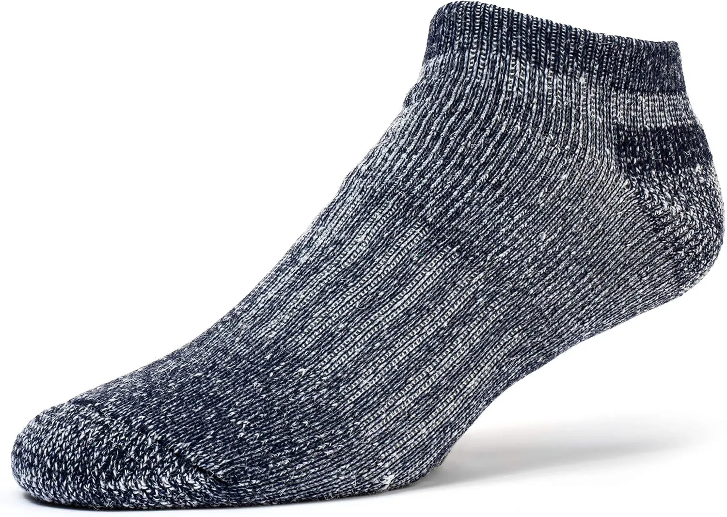 FUN TOES Low Cut Ankle Merino Wool Mens Hiking Running Socks Compression Arch Support Cushioned 6 Pairs