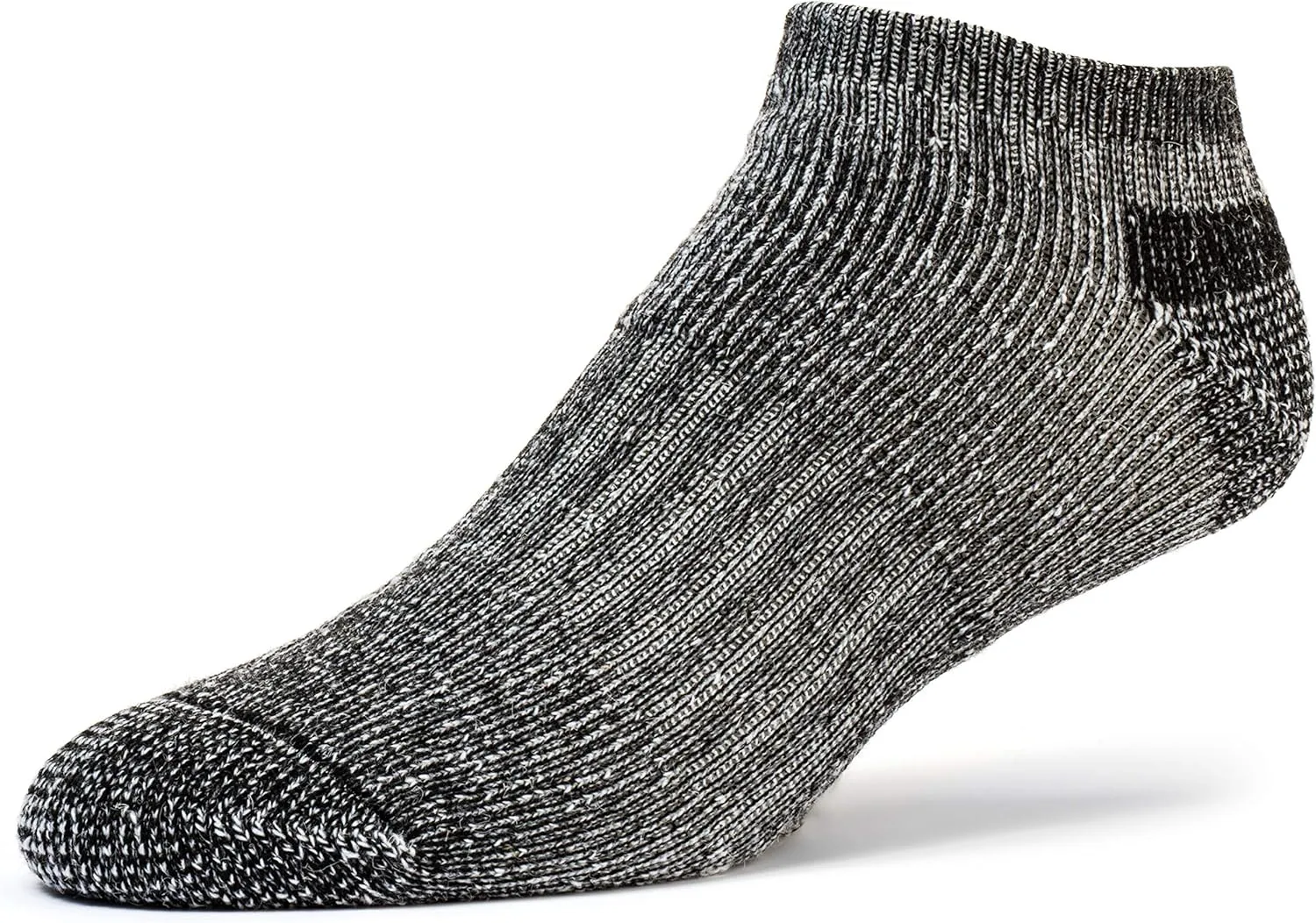 FUN TOES Low Cut Ankle Merino Wool Mens Hiking Running Socks Compression Arch Support Cushioned 6 Pairs