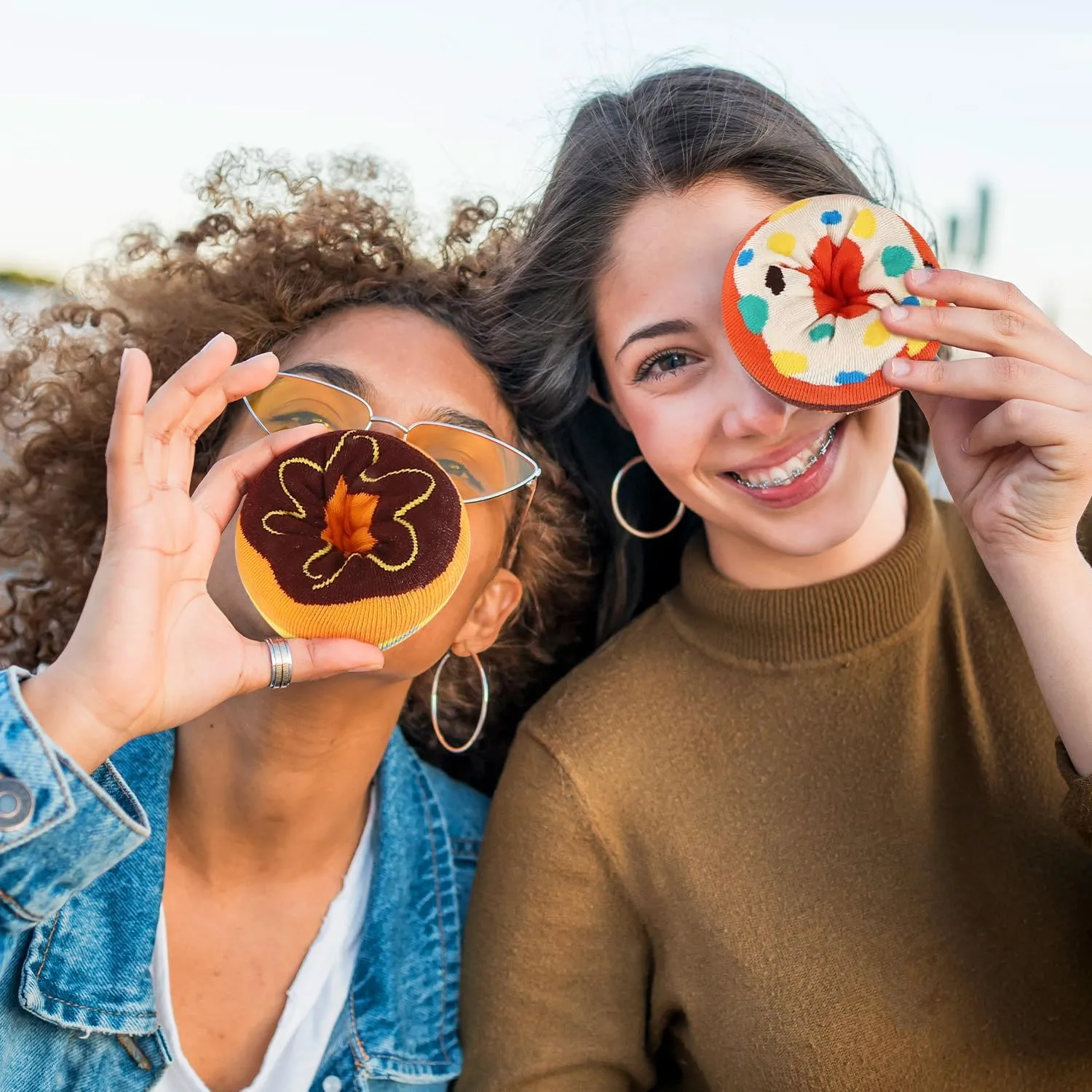 Funny Donut Burger Food Socks Box, Crazy Socks for Women Teen Girls, Birthday Christmas Stocking Stuffers Gag Gifts