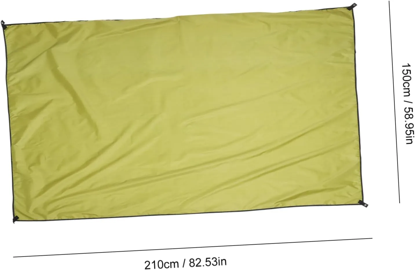 GALPADA 210x150cm Oxford Mat Multi-Purpose Waterproof Ground Pad for Camping Hiking Beach Picnic Green