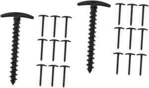 GANAZONO 2sets Tent Pegs Smooth Tip Heavy Duty Plastic Stakes for Ground Tarp Easy to Pull Out 10pcs*2