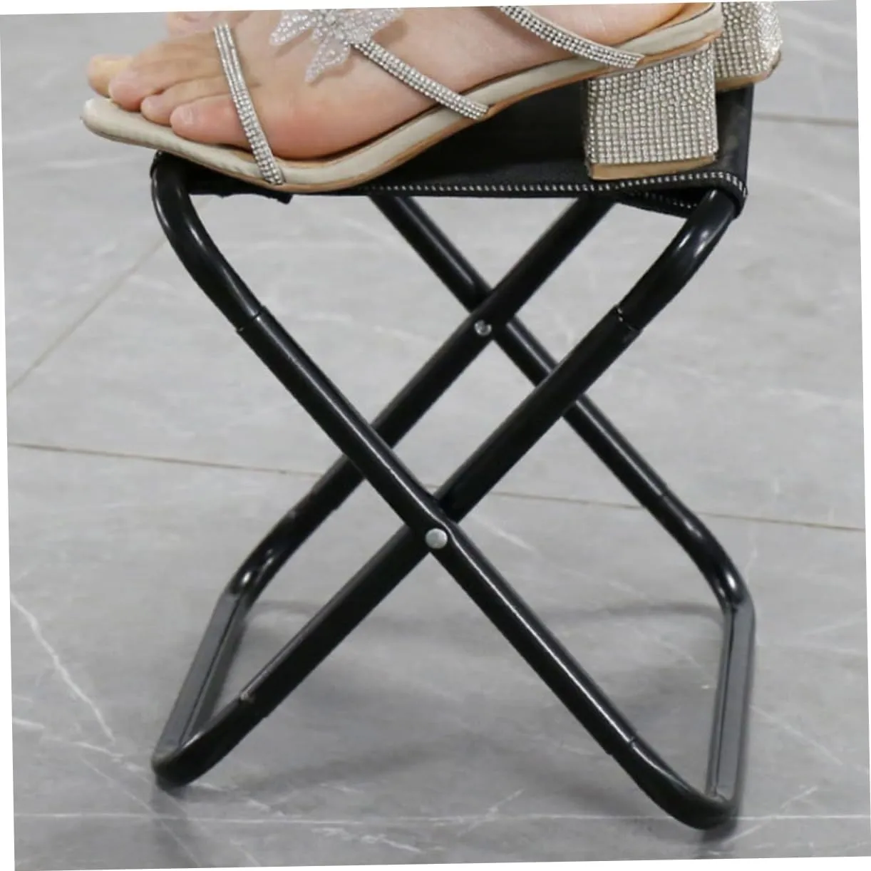 GANAZONO Camping Stool Folding Design Lightweight Portable Stool Comfortable and Stable for Outdoor Activities