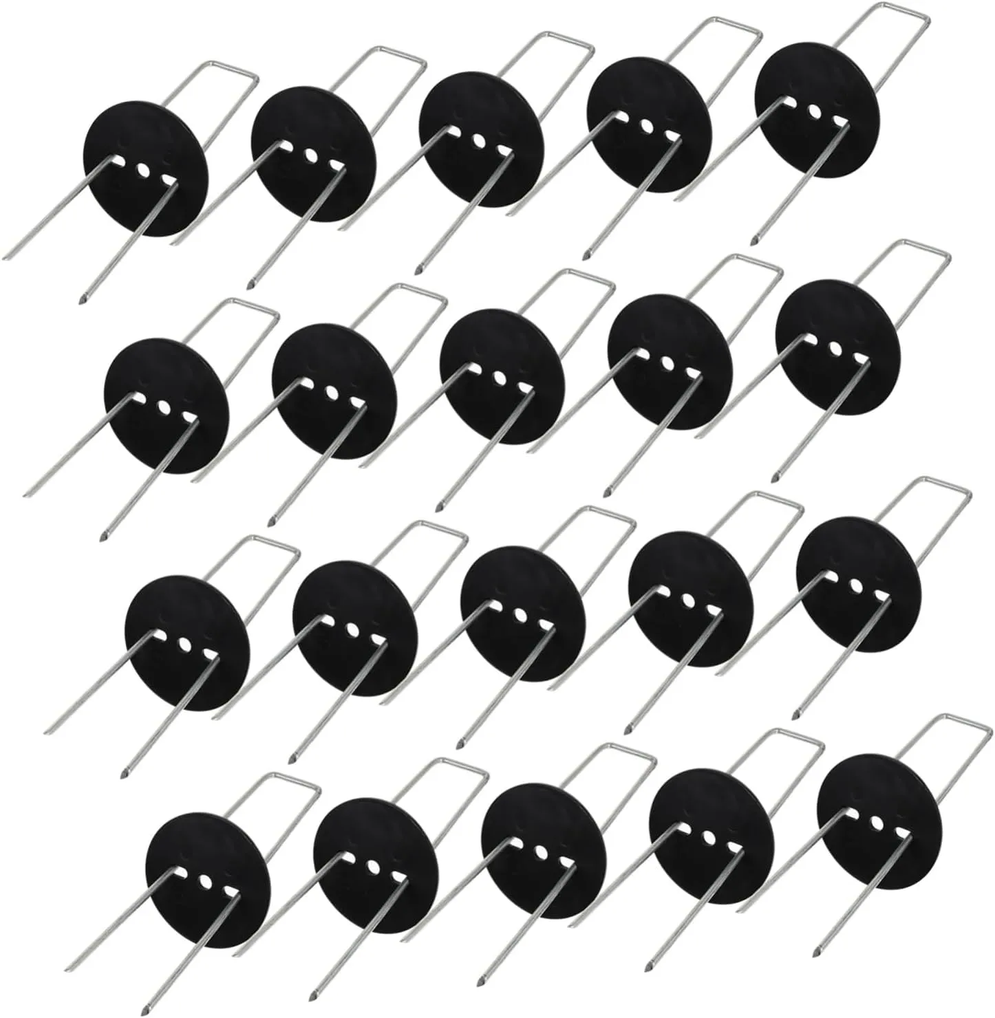 Gardening Ground Nails U-Shaped Stake Kit 30 Pieces Stakes for Tarp Landscape