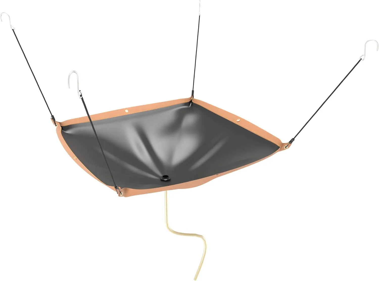 GARVIN Ceiling Leak Diverter Tarp, Heavy Duty 420D Oxford Roof Rain Diverter with 10ft Drain Hose, Rain Diverter for Roof Water Leak, Khaki 5' x 5'