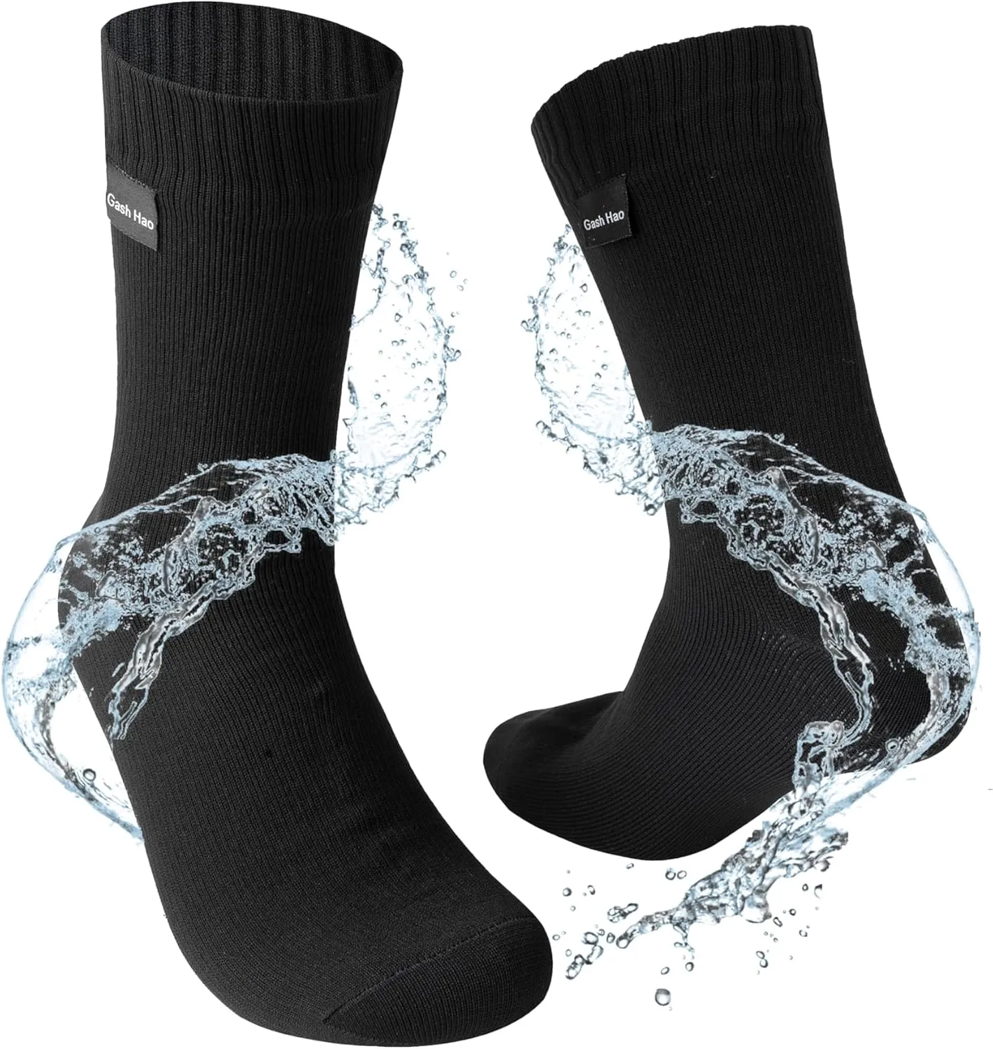 Gash Hao Waterproof Socks Men Women Hiking Crew Socks Suitable For Fishing Wading Outdoor Rainy Sports Wet And Cold Weather