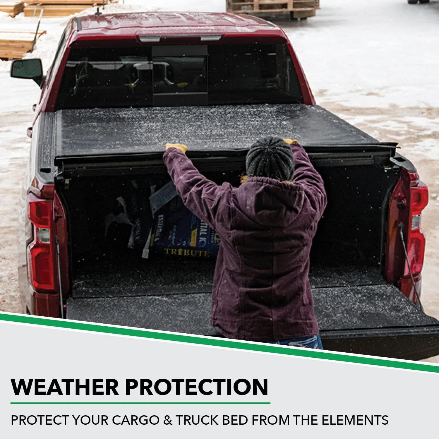Gator ETX Soft Roll Up Truck Bed Tonneau Cover | 137245 | Fits 2019 - 2025 Chevy/GMC Silverado/Sierra, works w/ MultiPro/Flex tailgate 5' 10" Bed (70")