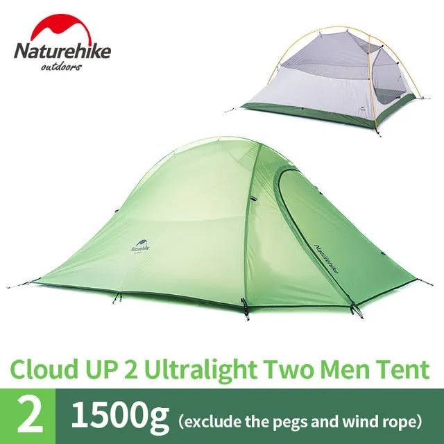 Gear Trusted Minimalistic Ultralight Camping 3 Series Up Equipment Tent Cloud Camp Person Outdoor 2 1 Naturehike