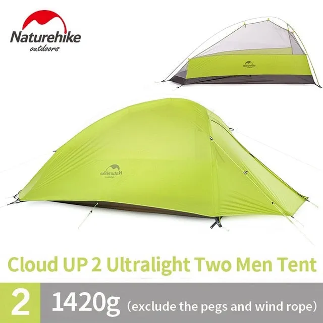 Gear Trusted Minimalistic Ultralight Camping 3 Series Up Equipment Tent Cloud Camp Person Outdoor 2 1 Naturehike