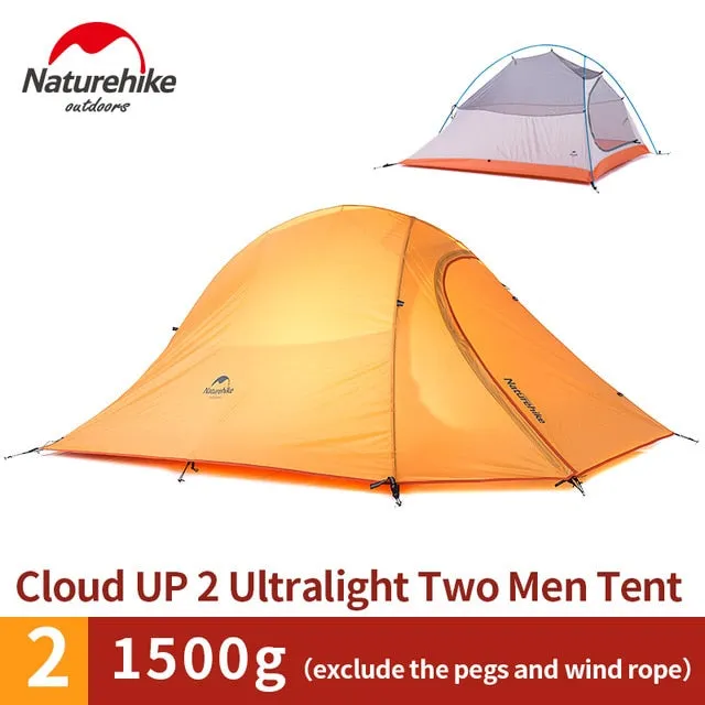 Gear Trusted Minimalistic Ultralight Camping 3 Series Up Equipment Tent Cloud Camp Person Outdoor 2 1 Naturehike