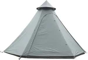 GeRRiT Waterproof Camping Pyramid Teepee Tent Adult Tipi Tent Waterproof Double Layers Tent Yurt Tent Tower Post Bell Tent for Outdoo Family Trip