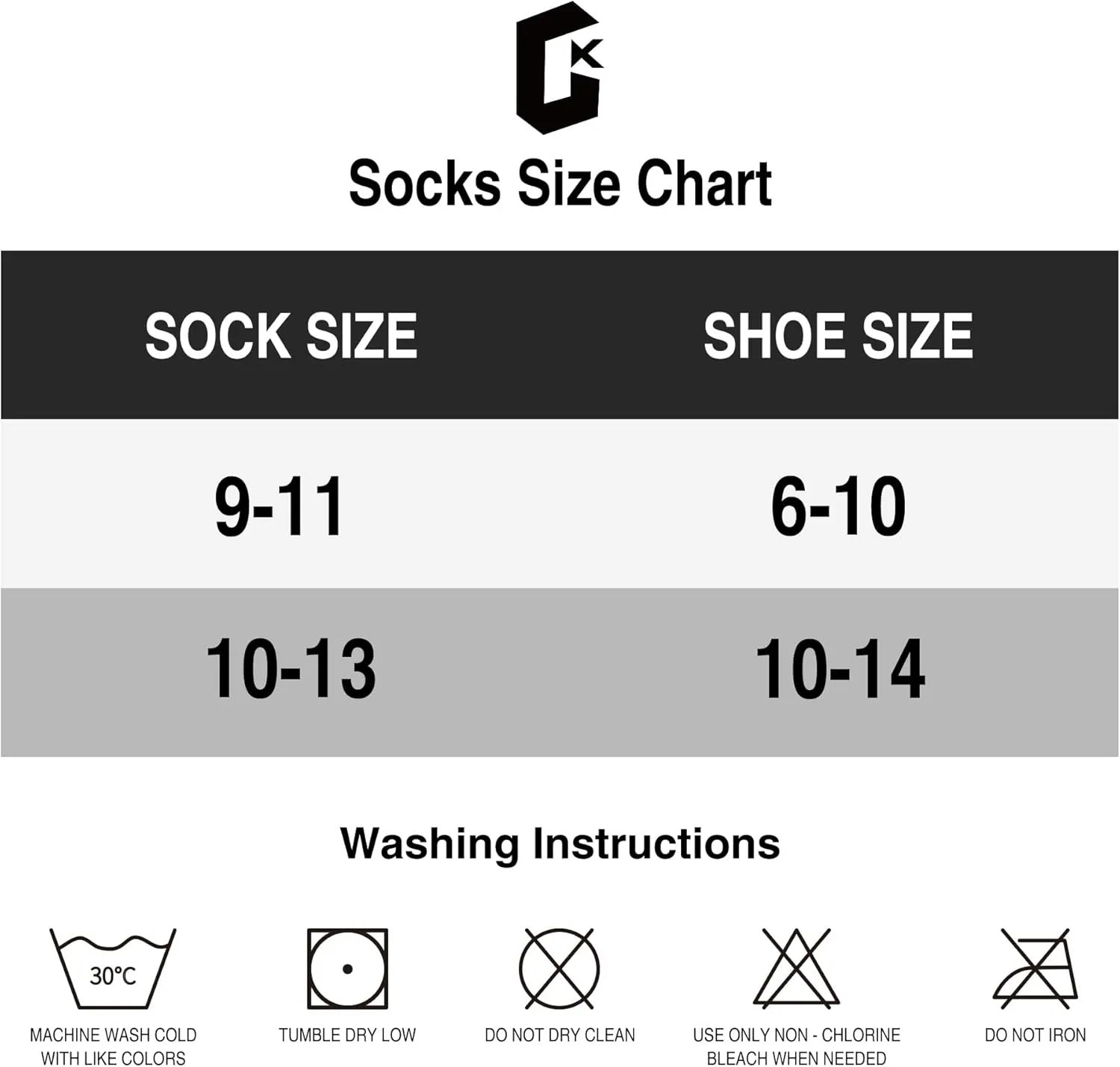 GKX Men's Merino Wool Moisture Wicking Outdoor Hiking Trekking Work Cushion Crew Socks 9-11,10-13
