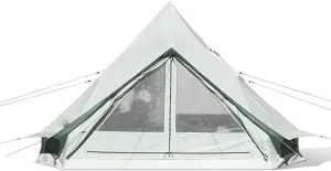 Glamping Yurt Tent Waterproof Family Tent with Removable Rainfly and Carry Bag Pyramid Tent for Family Camping & Hiking