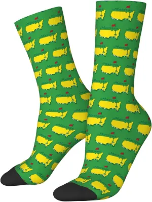 Golf Socks For Men Women Soft Breathable Masters Crew Socks Athletic Socks
