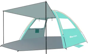 Gorich Beach Tent with Canopy - Easy Setup 3-8 Person Portable Sun Shelter, UPF 50  UV Protection Sun Shade, Lightweight & Compact Beach Cabana for Family Travel