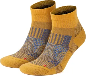 GoWith 2 Pairs Unisex Running Socks, Anti-Blister Cushioned Athletic Performance Padded Seamless Ankle Socks