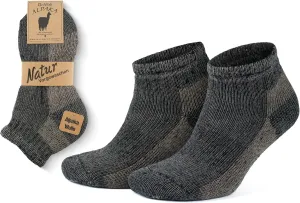GoWith Alpaca Wool Low-Cut Socks for Men & Women, Cushioned Terry Warm Thermal Thick Merino Blend Camping Socks