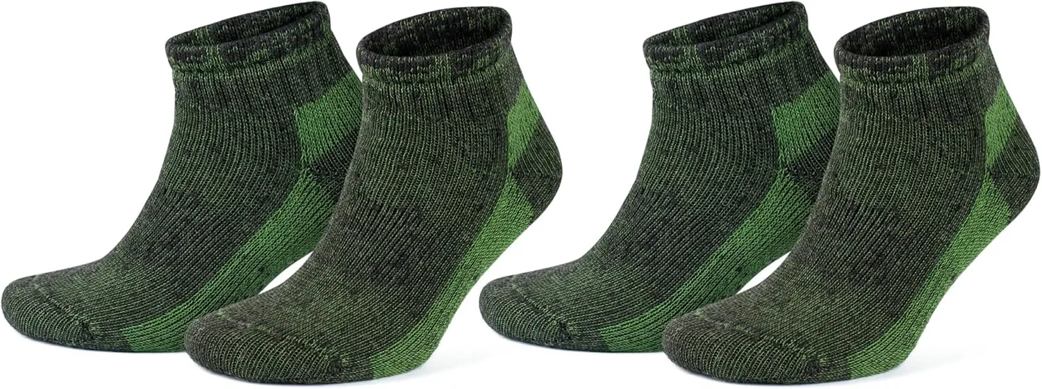 GoWith Alpaca Wool Low-Cut Socks for Men & Women, Cushioned Terry Warm Thermal Thick Merino Blend Camping Socks