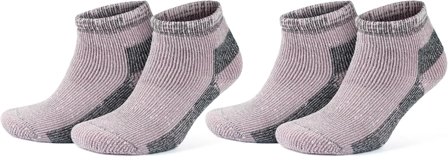 GoWith Alpaca Wool Low-Cut Socks for Men & Women, Cushioned Terry Warm Thermal Thick Merino Blend Camping Socks