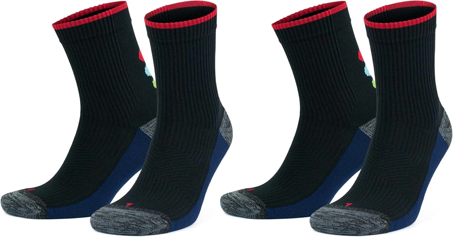 GoWith Running Socks for Men & Women, 15-20 mmHg Cushioned Seamless Quarter Socks for Workout, Trekking