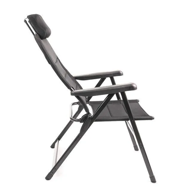 Granada 3D Mesh Multi Position Reclining Chair and Matching Folding Footrest