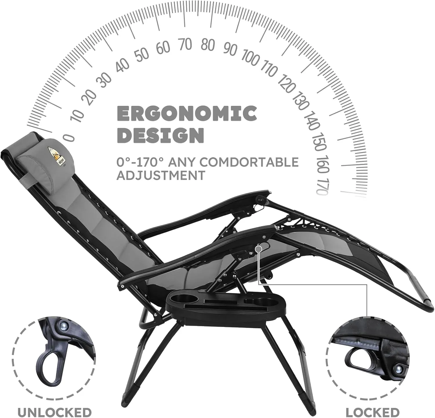 Gravity Black Best deal Zero 2-Pack, Chairs, Verified transactions Foldable