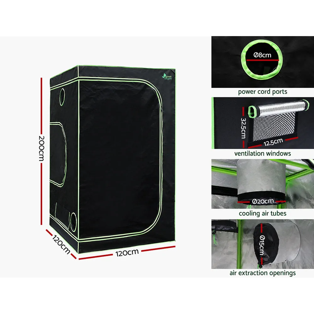 Green Fingers Grow Tent Light Kit 120x120x200CM 2200W LED Full Spectrum