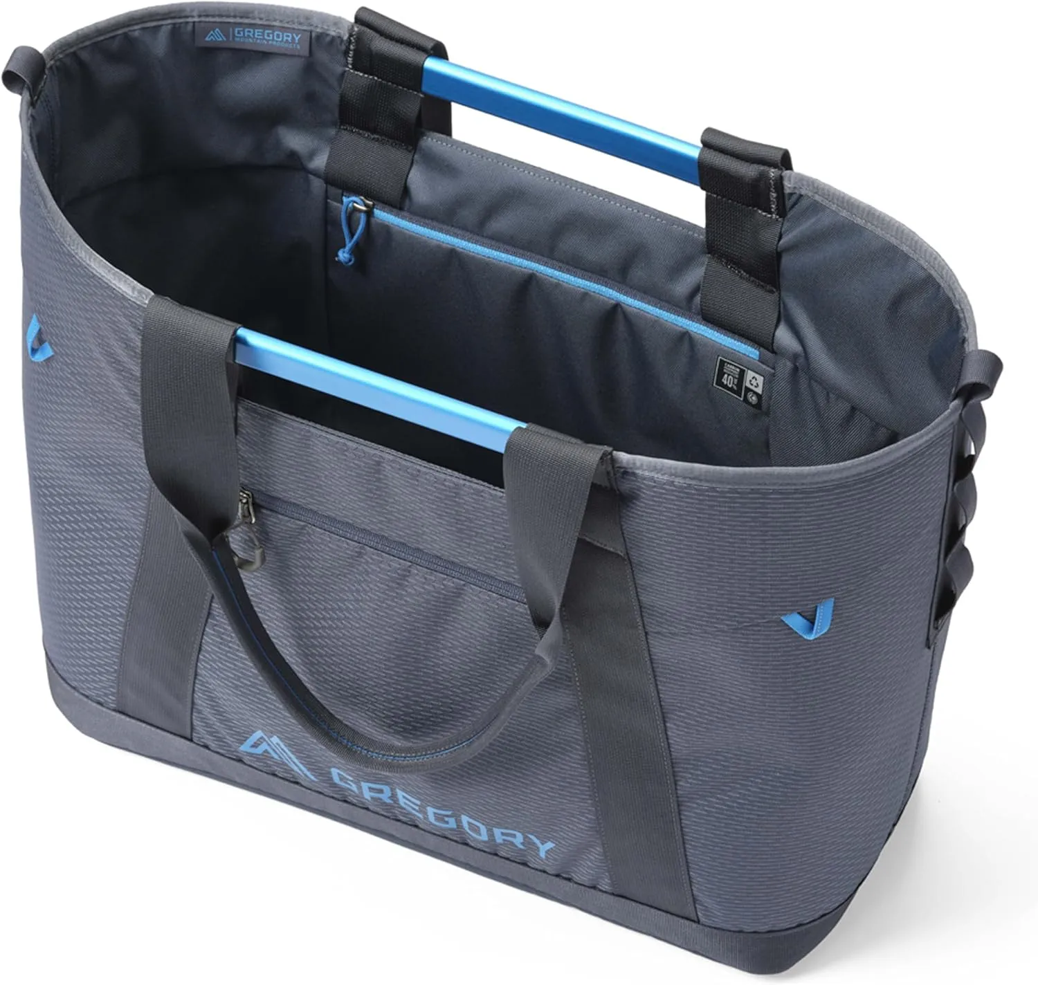 Gregory Alpaca 30L Gear Organization/Camping Gear Tote with Aluminum Frame, Slate Blue